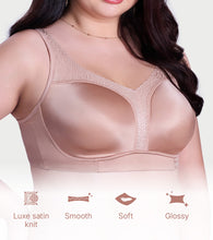 Load image into Gallery viewer, Enamor Full Figure Satin Minimizer Bra - Non-Padded, Non-Wired, High Coverage - F148 (Rose Skin)