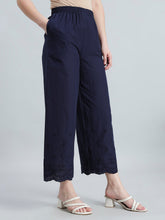 Load image into Gallery viewer, Go Colors Navy 100% Cotton Hakoba Wide Pant