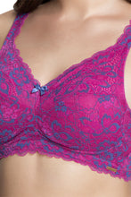 Load image into Gallery viewer, Amante Fiesta Support Non Padded Non-Wired Lace Bra - Flamenco 87401