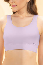 Load image into Gallery viewer, Amante Easy Slip-on Non-Padded Non-Wired Sports Bra - Lavender Fog 107101