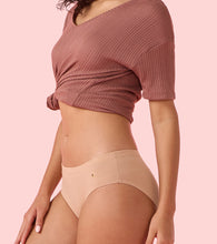 Load image into Gallery viewer, Enamor CR17 Chic Stretch Cotton, All Day Comfort, Mid Waist Hipster Panty for Women - Naturally Breathable, Antimicrobial with Stain release, Inner Elastic, Full Coverage - Pack of 5 (Jet Black / Nude)