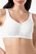 Load image into Gallery viewer, Amante Cotton Smooth Back Solid Non-Padded Non-Wired Support Bra - White 93301