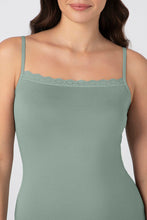 Load image into Gallery viewer, Amante Modal Lace Camisole - Iceberg Green 82801