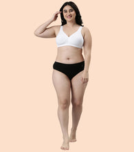 Load image into Gallery viewer, Enamor Plush Comfort, Side Support and Lift Women's Everyday Full Support Plunge Bra - All Day Comfort, Non-Padded, Wirefree, High-Coverage - F024