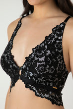 Load image into Gallery viewer, Amante Femme Lace Padded Non-Wired Demi Bra - Black 06001