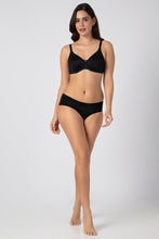 Load image into Gallery viewer, Amante Chic Contour Non-Padded Wired Minimizer Bra - Black 09901