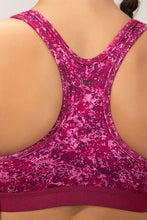 Load image into Gallery viewer, Amante Energize Medium Impact Round Neck Sports Bra - Mosaic Print 98701