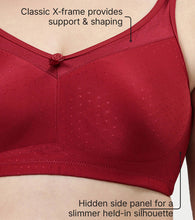 Load image into Gallery viewer, Enamor Hidden X-Frame and Smoothening Women's Full Support Everyday Bra - Jiggle control, Non Padded, Wirefree, Full Coverage - FB12 (Available in Plus sizes) (Masai)