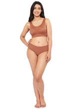 Load image into Gallery viewer, Amante Skins Solid Non Padded Non-Wired Scoop Neck Cami Bra - Caramel Nude 83301