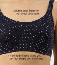 Load image into Gallery viewer, Enamor Low Impact Women's Cotton Everyday Sports Bra - All Day Comfort, Non Padded, Wirefree, High Coverage - SB06 (Ditsy Heart Print)