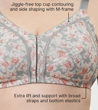 Load image into Gallery viewer, Enamor Innovations Transform M-Frame, Contour Superlift, Jiggle control Full Support Women's Bra - Non Padded, Wirefree, Full Coverage - F097 (Available in Plus Sizes) (Midnight Peony Print)