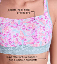 Load image into Gallery viewer, Enamor F151 Wirefree Full Coverage All Day Comfort Bralette - Jade Wing Print
