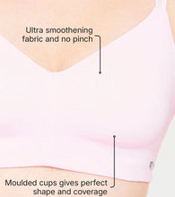 Load image into Gallery viewer, Enamor Ultra-Smoothing Women's Cotton Everyday T-Shirt Bra - No-Pinch, Hidden Lift, Non Padded, Wirefree, High Coverage - A027 (Blushing Bride)