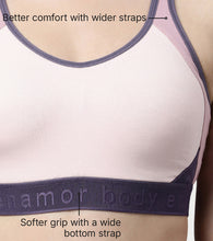 Load image into Gallery viewer, Enamor Innovations Antimicrobial, Side Shaper, Women's Cotton Medium Impact Sports Bra - Fixed cup, Non-Padded, Wirefree, High Coverage - SB28 (Parfait Pink)