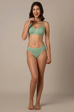 Load image into Gallery viewer, Amante All Day Comfort Non-padded & Non-wired Bra - Greyed Jade 78101