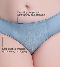 Load image into Gallery viewer, Enamor P148 Luxe Satin Hipster Panty for Women - Mid Waist, Outer Elastic, Medium Coverage (Chrome Grey)