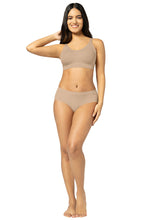 Load image into Gallery viewer, Amante Invisi Breathe Non-Padded Non-Wired Cotton Bra - Hazelnut 106701