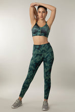 Load image into Gallery viewer, Amante Energize Intense Sports Bra - Marble Green Print 01001