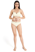 Load image into Gallery viewer, Amante Casual Chic Solid Padded Non-Wired T-Shirt Bra - Whitesmoke-Cedar 10901