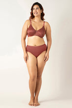 Load image into Gallery viewer, Amante Mystic Elegance Non-padded Wired Minimizer Bra - Apple Butter