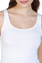 Load image into Gallery viewer, Amante Broad Straps Body Hugging Modal Vest - White 77101