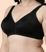 Load image into Gallery viewer, Enamor Plush Comfort, Side Support and Lift Women's Everyday Full Support Plunge Bra - All Day Comfort, Non-Padded, Wirefree, High-Coverage - F024