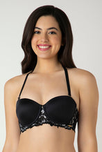 Load image into Gallery viewer, Amante Femme Lace Padded Wired Multiway Bra - Black 06301