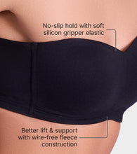 Load image into Gallery viewer, Enamor The Strapless Balconette T-Shirt Bra - Padded, Non-Wired, Medium Coverage - A129 (Jet Black)