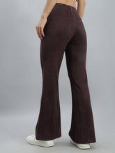 Load image into Gallery viewer, Go Colors Dark Wine Suede Bell Bottom