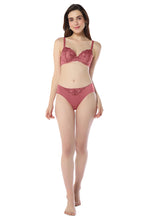 Load image into Gallery viewer, Amante Sheer Luxe Bikini Panty - Autumn Rose & Dusty Rose 101901