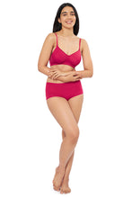 Load image into Gallery viewer, Amante Smooth Elegance Padded Non-wired T-shirt Bra - Pursian Red 92301