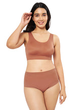 Load image into Gallery viewer, Amante Vanish Solid High Rise Brief Seamless Panty - Caramel Nude 11411