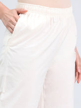 Load image into Gallery viewer, Go Colors Cream Cotton Hakoba Palazzo