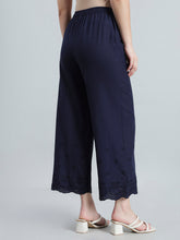 Load image into Gallery viewer, Go Colors Navy 100% Cotton Hakoba Wide Pant