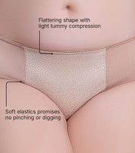 Load image into Gallery viewer, Enamor P148 Luxe Satin Hipster Panty for Women - Mid Waist, Outer Elastic, Medium Coverage (Rose Skin)