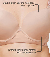 Load image into Gallery viewer, Enamor Innovations Transform Gel-Cup, Air-Brush Enhancer, Double Push-Up Women's Bra - Powder finish, Padded, Wired, Medium Coverage - F114 (Honey Beige)