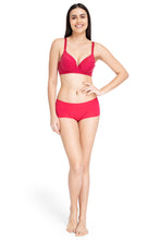 Load image into Gallery viewer, Amante Smooth Definition Padded Wired Full Coverage T-Shirt Bra - Persian Red 75701