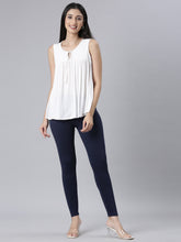 Load image into Gallery viewer, Go Colors Navy Ponte Smart Fit Leggings