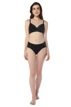 Load image into Gallery viewer, Amante Luxe Support Hipster Panty - Black 101701