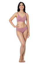 Load image into Gallery viewer, Amante Cotton Chic Support Solid Non Padded Non-Wired Bra - Mesa Rose 93101