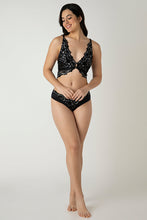 Load image into Gallery viewer, Amante Femme Lace Padded Non-Wired Demi Bra - Black 06001