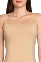 Load image into Gallery viewer, Amante Shelf Support Straight Neck Sleeveless Camisole (Pack of 2) - Black_Hazelnut 84902