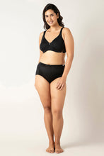 Load image into Gallery viewer, Amante Mystic Curves Non-padded Wired Minimizer Bra - Black