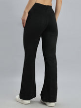 Load image into Gallery viewer, Go Colors Black Suede Bell Bottom