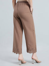 Load image into Gallery viewer, Go Colors Light Brown Cotton Hakoba Palazzo