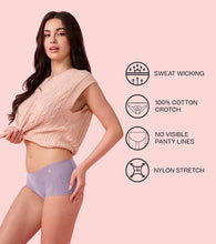 Load image into Gallery viewer, Enamor PS40 Innovations Invisi, All Day Comfort, Mid Waist Boyshorts Panty for Women - No Visible Panty Lines, Breathable, Sweat wicking, Free Cut, Full Coverage - Pack of 1 (Fair Orchid)