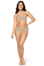 Load image into Gallery viewer, Amante Invisi Padded Non-Wired Effortless Bralette - Hazelnut 102401