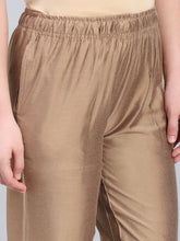 Load image into Gallery viewer, Go Colors Modal Gold Festive Metallic Pants