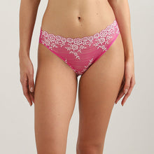 Load image into Gallery viewer, Wacoal Embrace Lace Low Waist Medium Coverage Bridal Wear Lace Bikini Panty-Dark Pink 64391