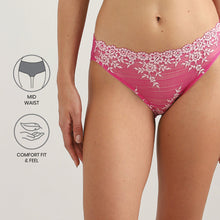 Load image into Gallery viewer, Wacoal Embrace Lace Low Waist Medium Coverage Bridal Wear Lace Bikini Panty-Dark Pink 64391